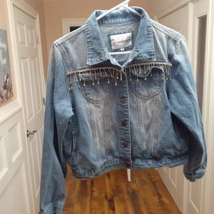 The Style Between Us Blingy Jean Jacket